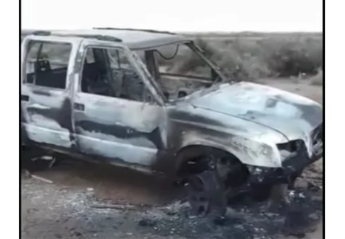 GUARDIA MITRE CAMIONETA ROBADA INCENDIO