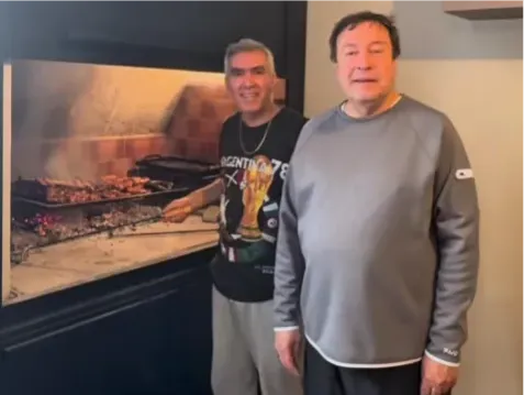 ALBERTO WERETILNECK, FACUNDO LOPEZ, ASADO, DIA DEL AMIGO