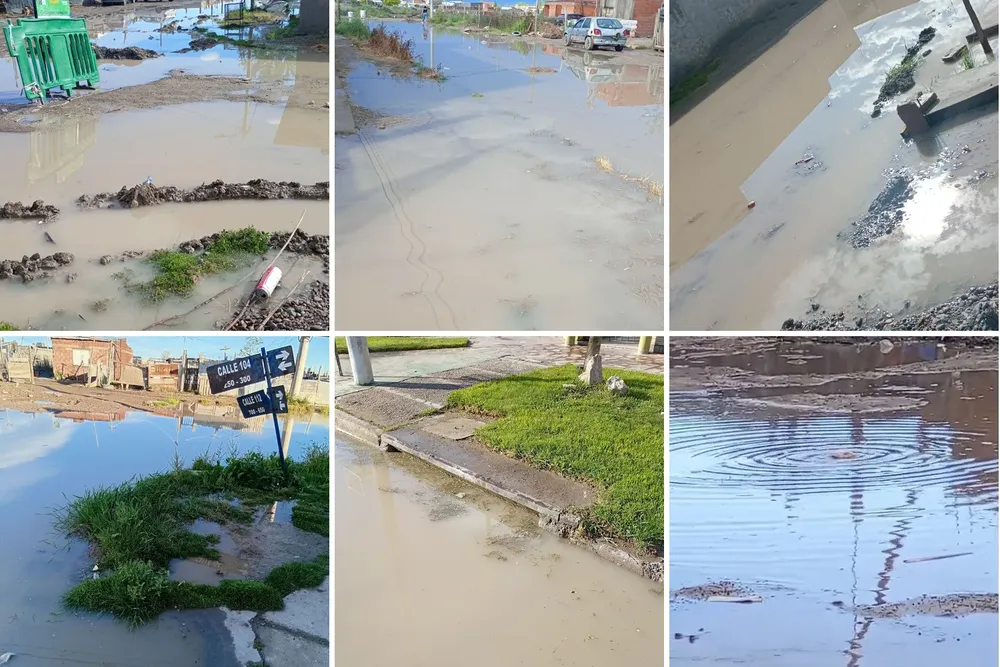 VIEDMA LLUVIA TORMENTA CALLES ANEGADAS