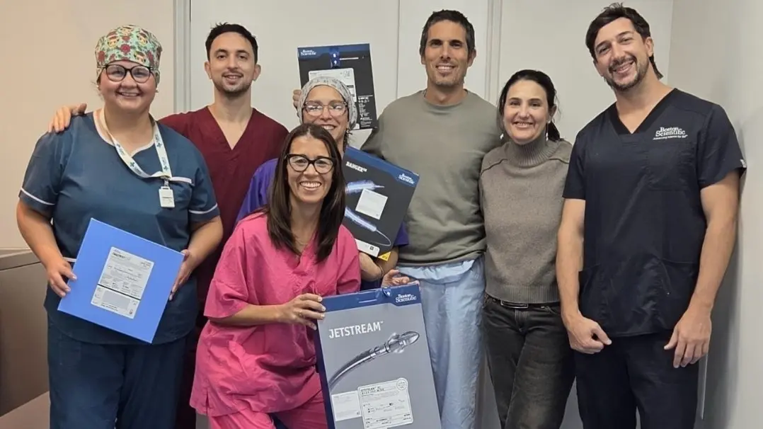 equipo de Hemodinamia de la Clínica Viedma
