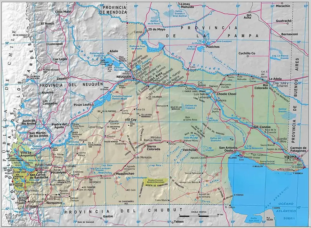 MAPA PROVINCIA DE RIO NEGRO